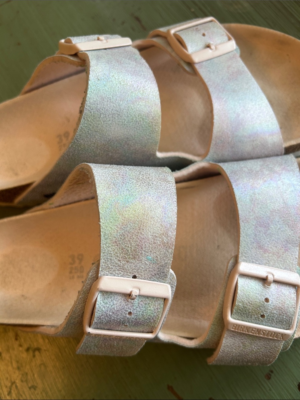 Birkenstock Two-Strap Sandals - Iridescent Pastel - Picture 3 of 6